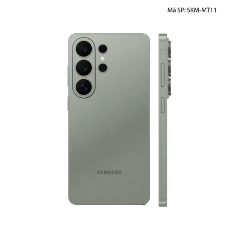 Dán Skin Samsung Galaxy S26 Ultra Đổi Màu Xanh Rêu Xám | SKM-MT11