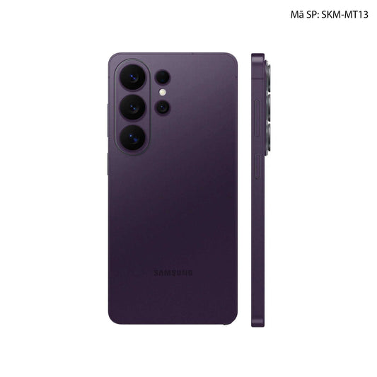 Dán Skin Samsung Galaxy S26 Ultra Đổi Màu Tím Metallic | SKM-MT13