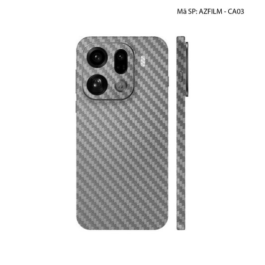 Dán Skin Oppo Find X9 Series Vân Carbon Xám | AZFIM-CA03
