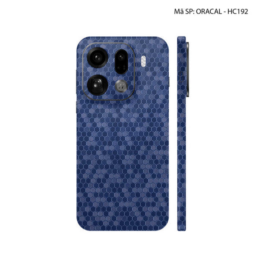 Dán Skin Oppo Find X9 | Pro | Ultra Vân Tổ Ong Xanh HC192