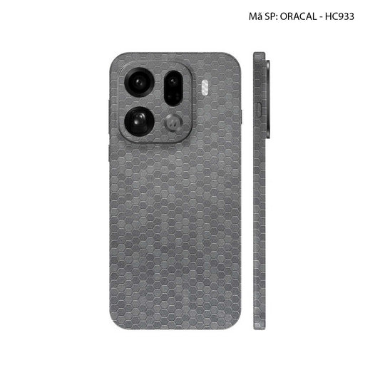 Dán Skin Oppo Find X9 | Pro | Ultra Vân Tổ Ong Xám HC933