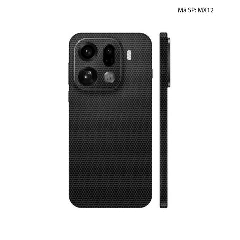 Dán Skin Oppo Find X9 | Pro | Ultra Vân Matrix Black MX12