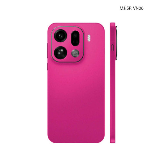 Dán Skin Oppo Find X9 Series Đổi Màu Hồng Đậm | VN06