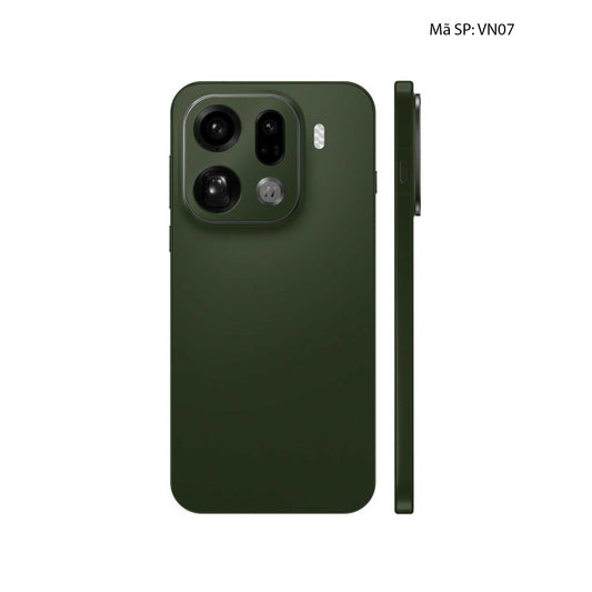 Dán Skin Oppo Find X9 Series Đổi Màu Xanh Quân Đội | VN07