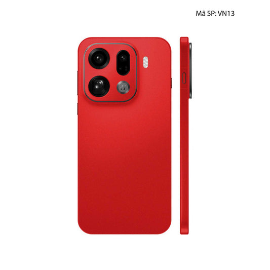 Dán Skin Oppo Find X9 Series Đổi Màu Đỏ Lì | VN13