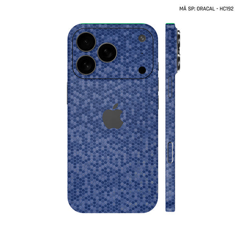Dán Skin Iphone 17 | Air | Pro | Pro Max Oracal Vân Tổ Ong Xanh | HC192