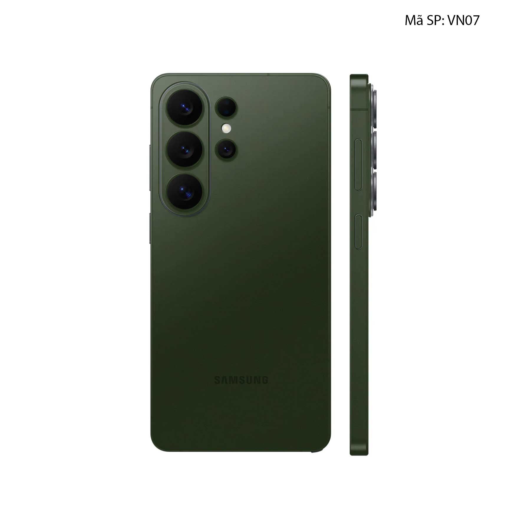 Dán Skin Samsung Galaxy S26 Ultra Đổi Màu Xanh Quân Đội | VN07