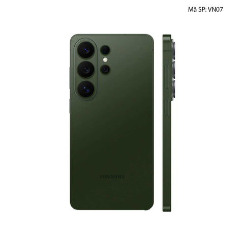 Dán Skin Samsung Galaxy S26 Ultra Đổi Màu Xanh Quân Đội | VN07