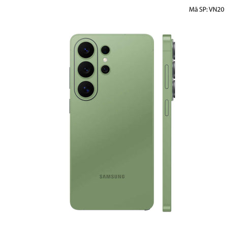 Dán Skin Samsung Galaxy S26 Ultra Đổi Màu Xanh Rêu Nhạt | VN20