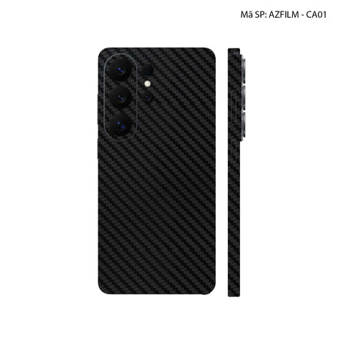 Dán Skin Samsung Galaxy S26 Ultra Vân Carbon Đen | AZFIM-CA01