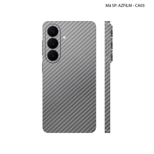 Dán Skin Samsung Galaxy S26 Plus Vân Carbon Xám | AZFILM-CA03