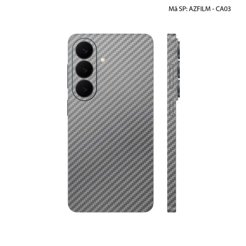 Dán Skin Samsung Galaxy S26 Plus Vân Carbon Xám | AZFILM-CA03