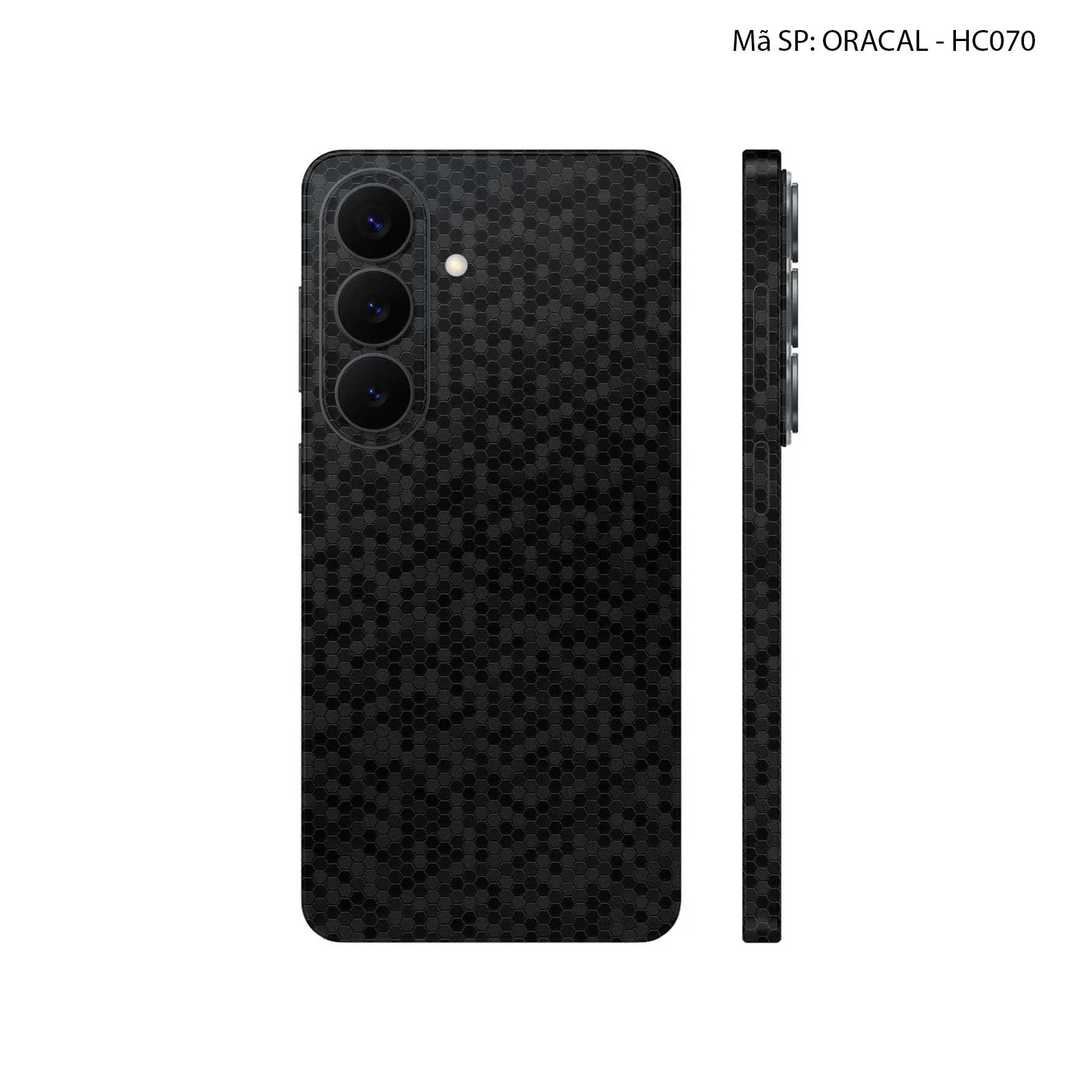 Dán Skin Samsung Galaxy S26 Plus Vân Tổ Ong Đen | HC070