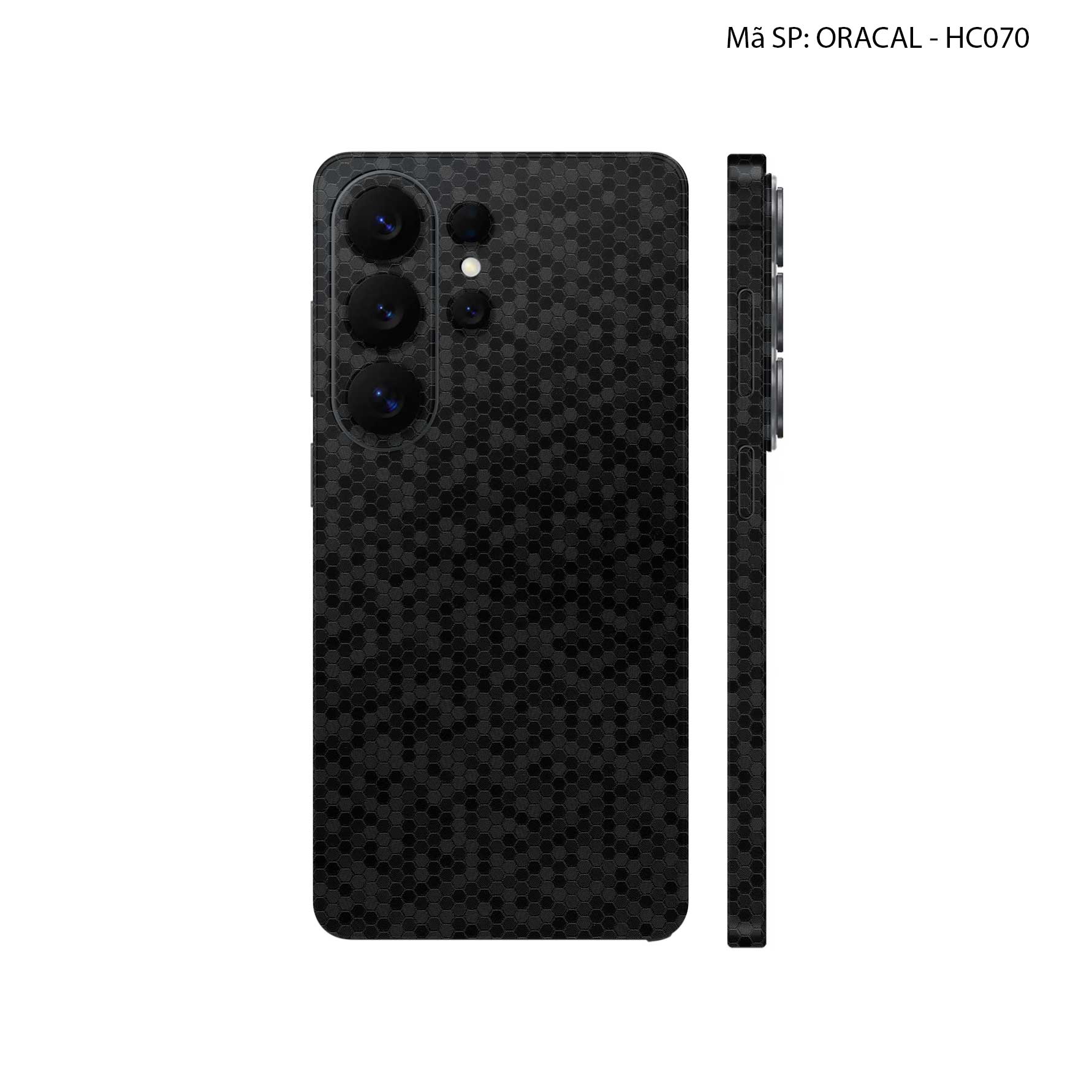 Dán Skin Samsung Galaxy S26 Ultra Vân Tổ Ong Đen | HC070
