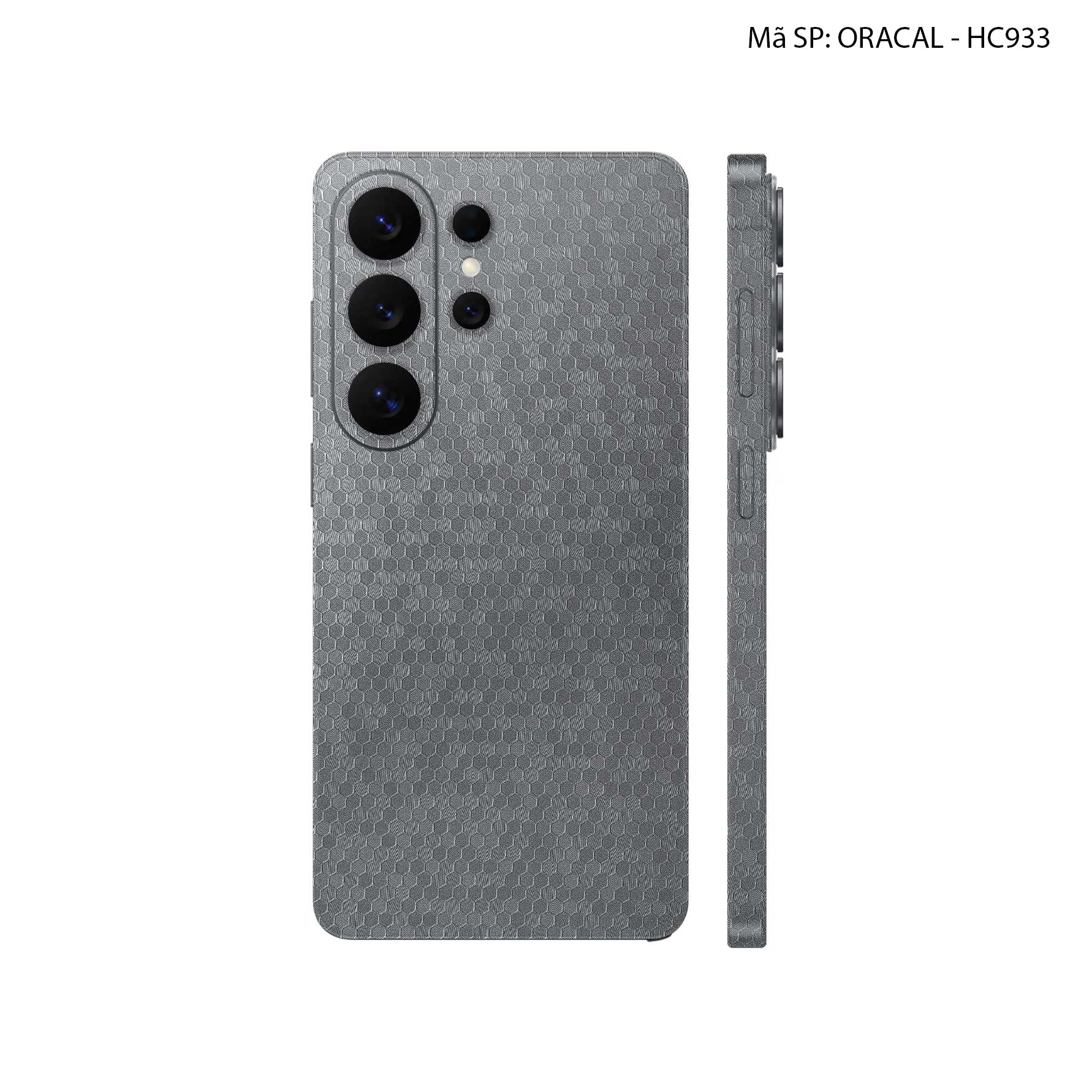 Dán Skin Samsung Galaxy S26 Ultra Vân Tổ Ong Xám | HC933