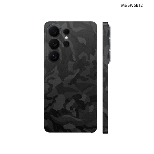 Dán Skin Samsung Galaxy S26 Ultra Vân Camo Đen | SB12