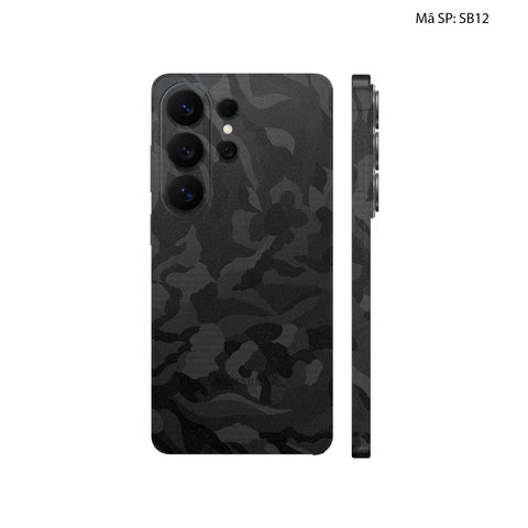 Dán Skin Samsung Galaxy S26 Ultra Vân Camo Đen | SB12