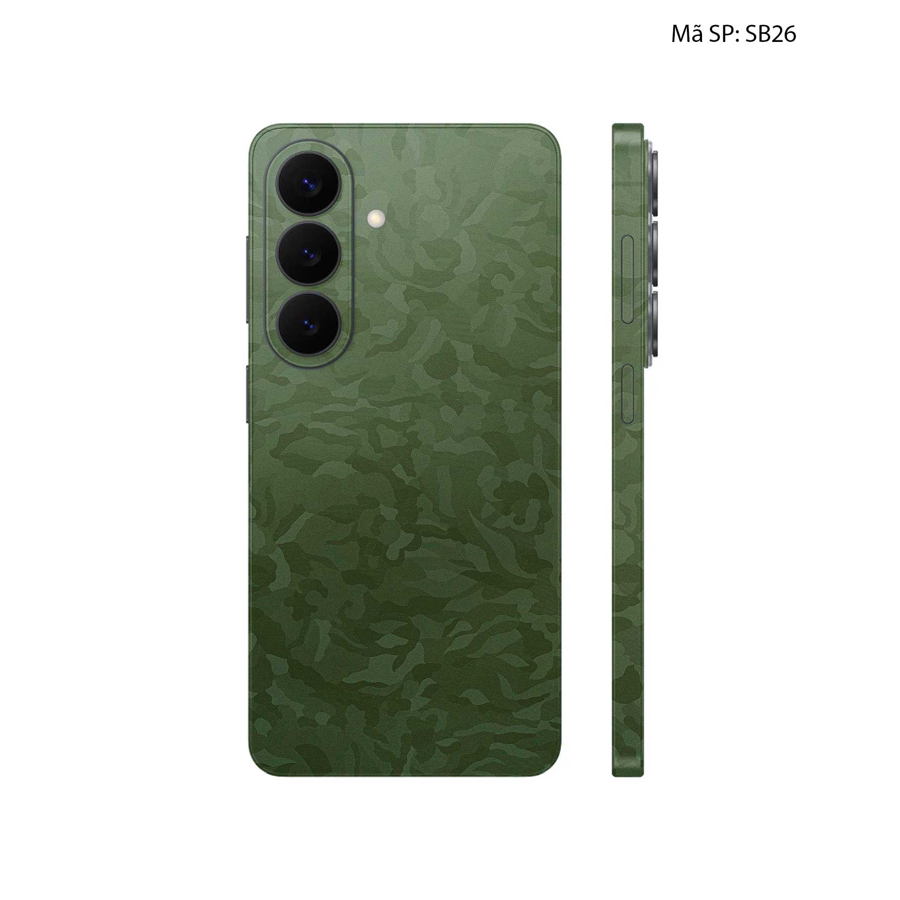 Dán Skin Samsung Galaxy S26 Plus Vân Camo Xanh | SB26