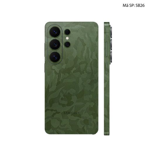 Dán Skin Samsung Galaxy S26 Ultra Vân Camo Xanh | SB26