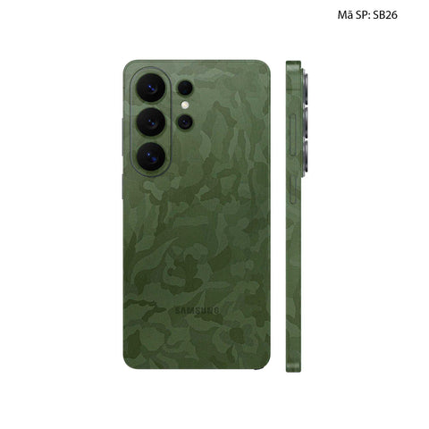 Dán Skin Samsung Galaxy S26 Ultra Vân Camo Xanh | SB26