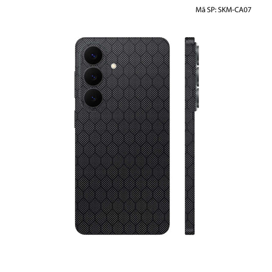 Dán Skin Samsung Galaxy S26 Plus Vân Carbon Fiber Đen | SKM-CA07
