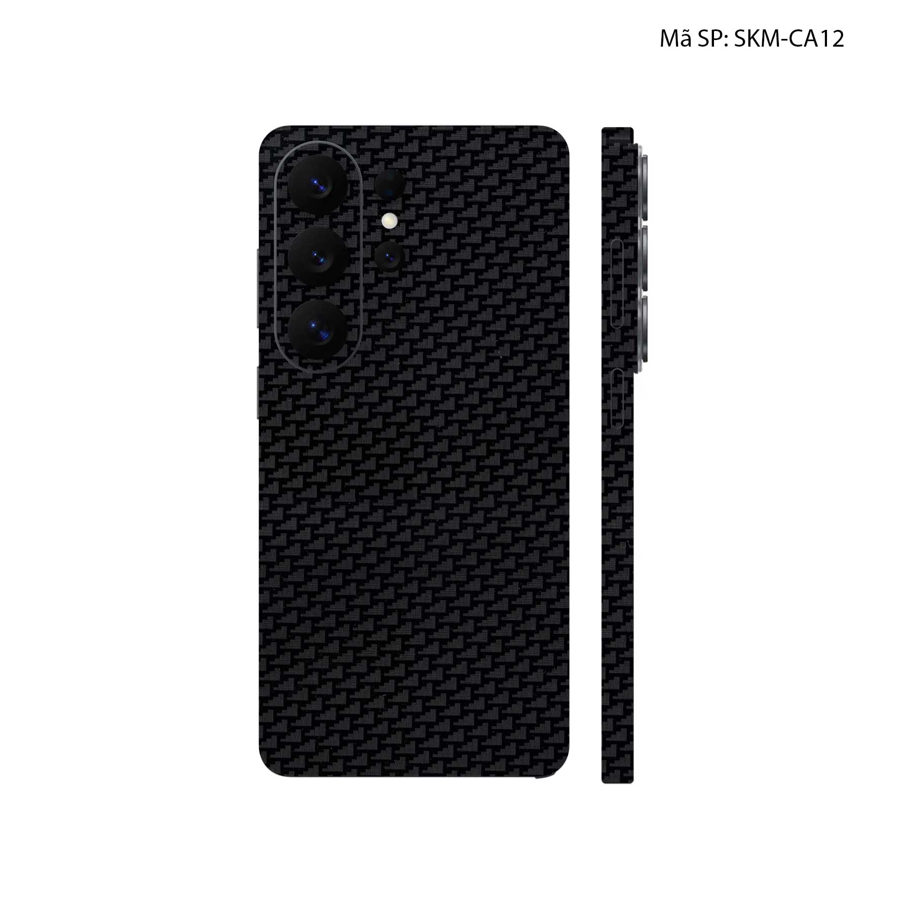 Dán Skin Samsung Galaxy S26 Ultra Vân Carbon Pattern Air | SKM-CA12