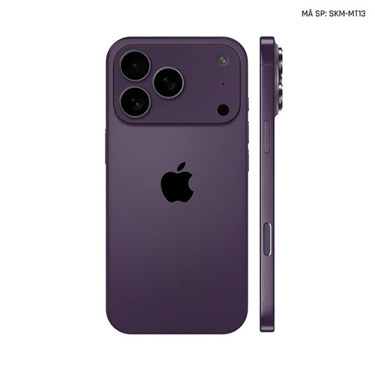 Dán Skin Iphone 17 | Air | Pro | Pro Max Đổi Màu Tím Metallic | SKM-MT13