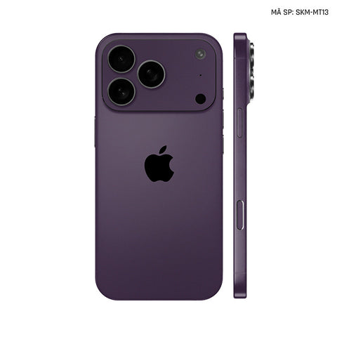 Dán Skin Iphone 17 | Air | Pro | Pro Max Đổi Màu Tím Metallic | SKM-MT13