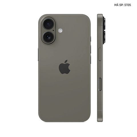 Dán Skin Iphone 17 | Air | Pro | Pro Max Đổi Màu Titan Xám | ST05