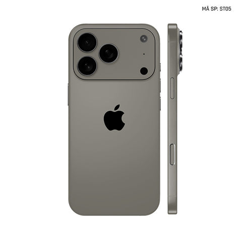 Dán Skin Iphone 17 | Air | Pro | Pro Max Đổi Màu Titan Xám | ST05