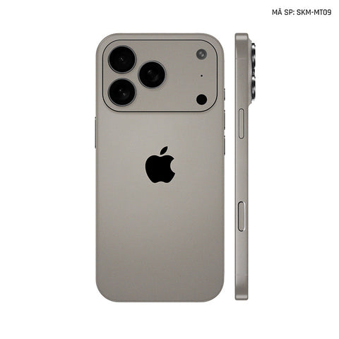 Dán Skin Iphone 17 | Air | Pro | Pro Max Đổi Màu Titanium | SKM-MT09