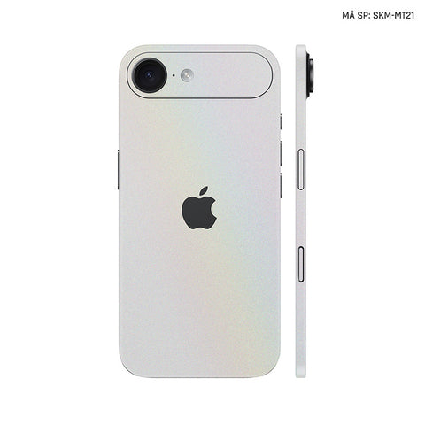 Dán Skin Iphone 17 | Air | Pro | Pro Max Đổi Màu Trắng Ánh Cầu Vồng | SKM-MT21