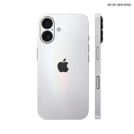 Dán Skin Iphone 17 | Air | Pro | Pro Max Đổi Màu Trắng Ngọc Trai | SKM-MT03