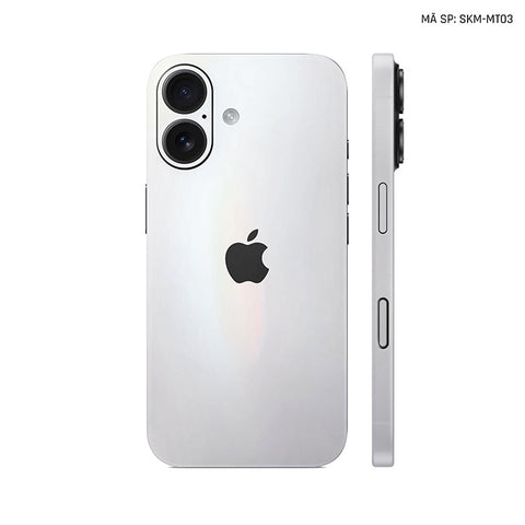 Dán Skin Iphone 17 | Air | Pro | Pro Max Đổi Màu Trắng Ngọc Trai | SKM-MT03