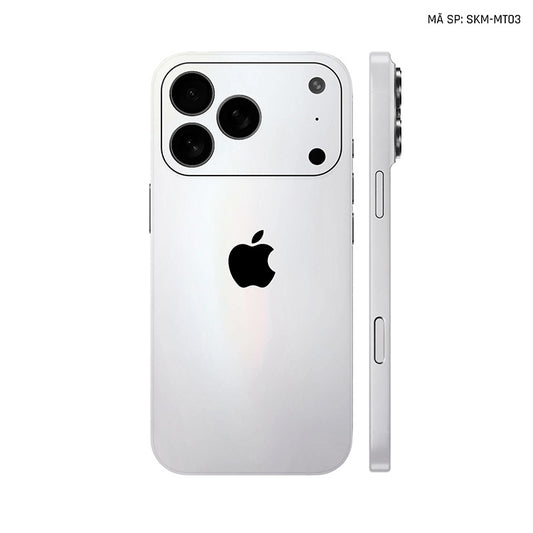 Dán Skin Iphone 17 | Air | Pro | Pro Max Đổi Màu Trắng Ngọc Trai | SKM-MT03