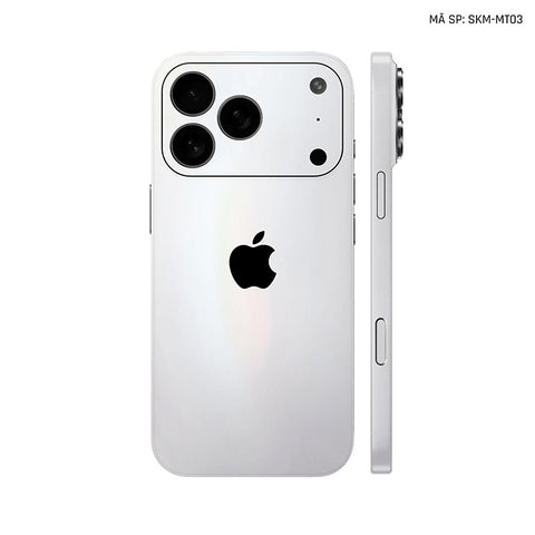 Dán Skin Iphone 17 | Air | Pro | Pro Max Đổi Màu Trắng Ngọc Trai | SKM-MT03
