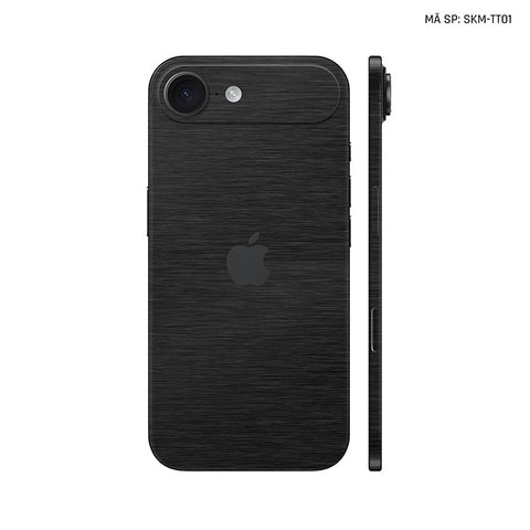 Dán Skin Iphone 17 | Air | Pro | Pro Max Vân Xước Titan Đen | SKM-TT01