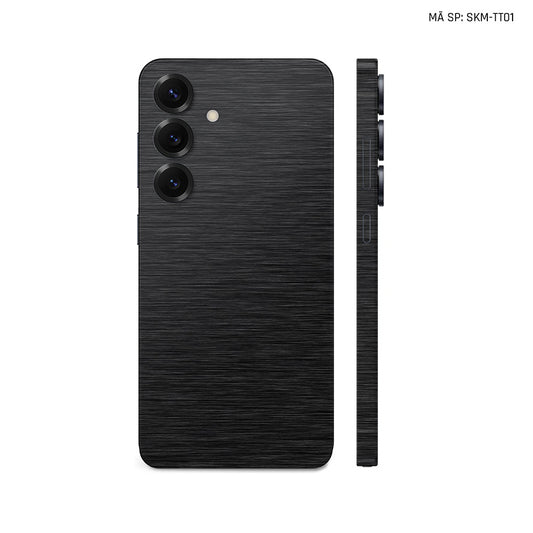 Dán Skin Samsung Galaxy S24 Series Vân Xước Titan Đen | SKM-TT01