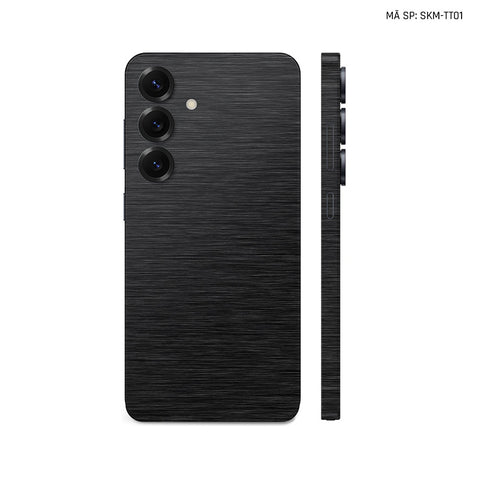 Dán Skin Samsung Galaxy S24 Series Vân Xước Titan Đen | SKM-TT01