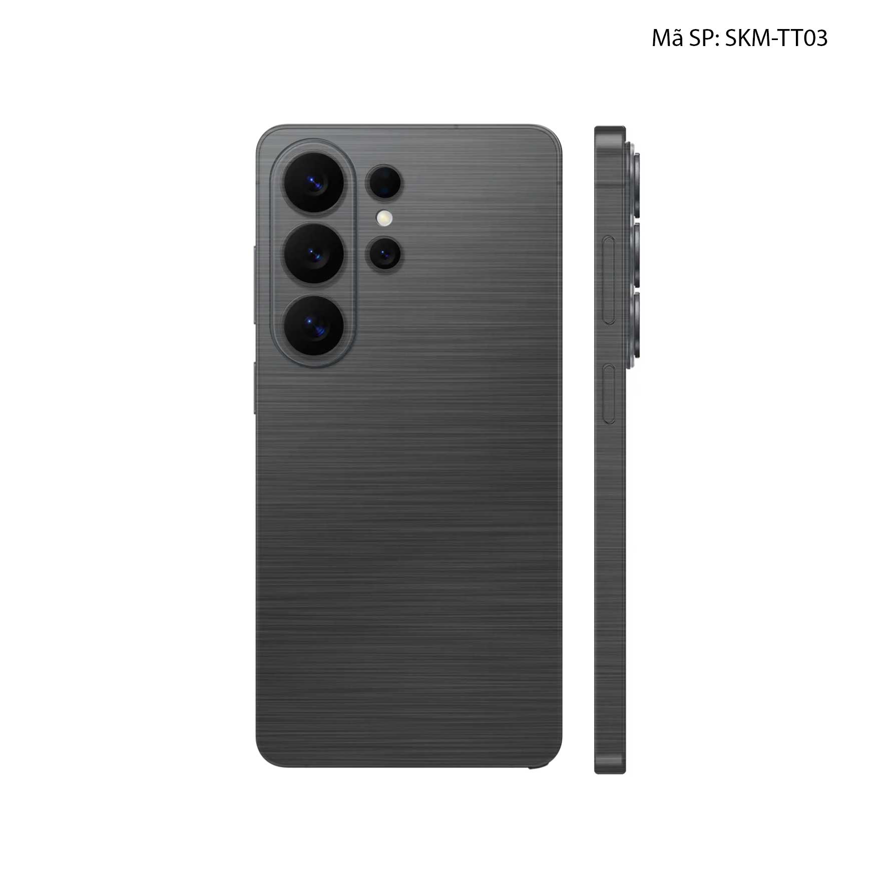 Dán Skin Samsung Galaxy S26 Ultra Vân Xước Titan Đen Xám | SKM-TT03