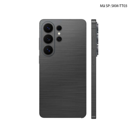 Dán Skin Samsung Galaxy S26 Ultra Vân Xước Titan Đen Xám | SKM-TT03