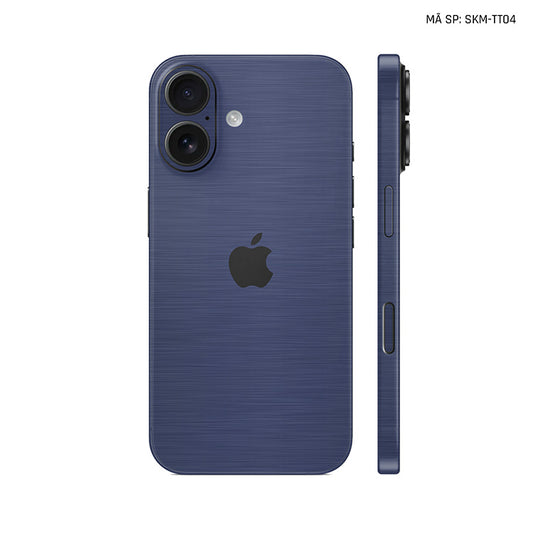 Dán Skin Iphone 17 | Air | Pro | Pro Max Vân Xước Titan Xanh | SKM-TT04