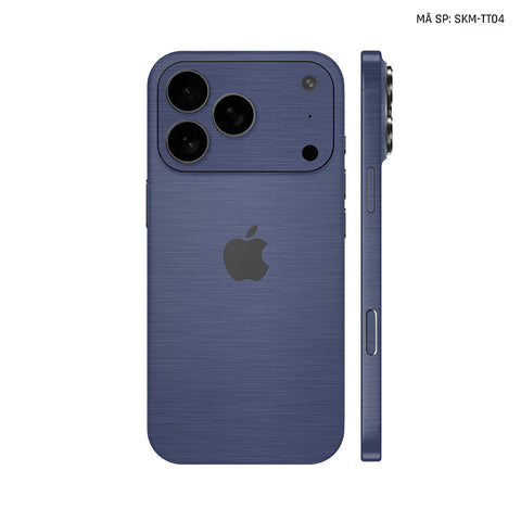 Dán Skin Iphone 17 | Air | Pro | Pro Max Vân Xước Titan Xanh | SKM-TT04