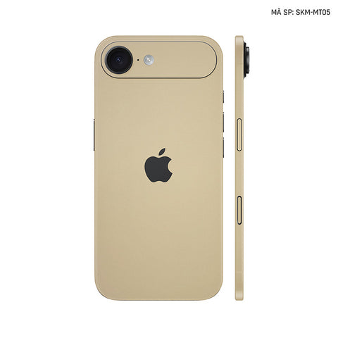 Dán Skin Iphone 17 | Air | Pro | Pro Max Đổi Màu Vàng Đồng | SKM-MT05