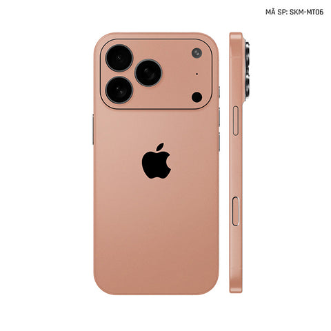 Dán Skin Iphone 17 | Air | Pro | Pro Max Đổi Màu Vàng Hồng | SKM-MT06