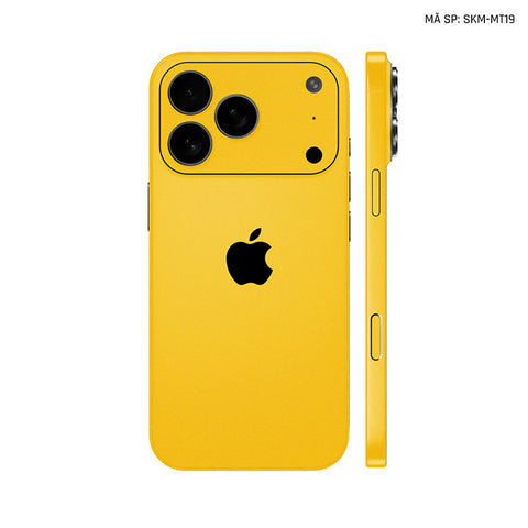 Dán Skin Iphone 17 | Air | Pro | Pro Max Đổi Màu Vàng | SKM-MT19