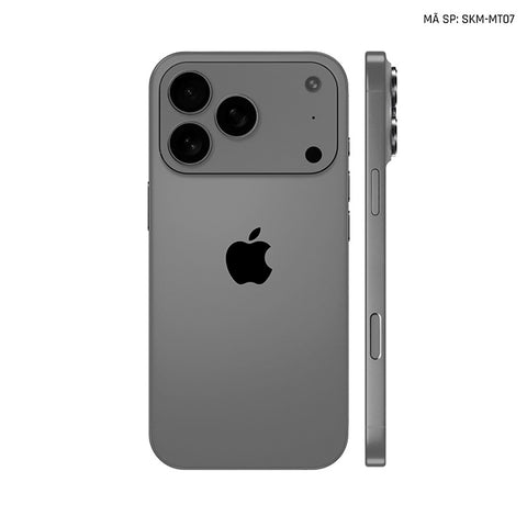 Dán Skin Iphone 17 | Air | Pro | Pro Max Đổi Màu Xám Metallic | SKM-MT07