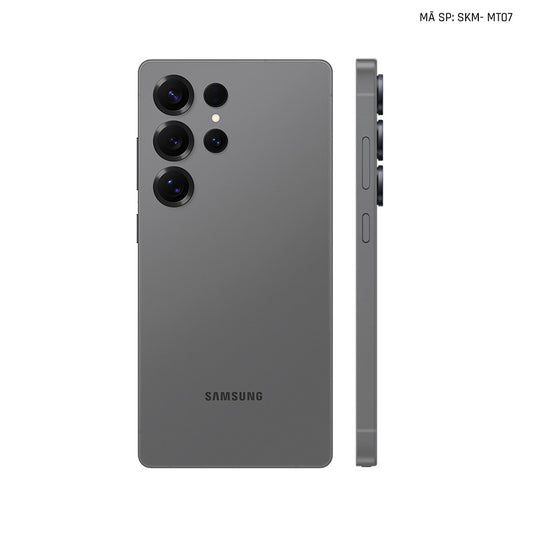 Dán Skin Samsung Galaxy S24 Series Đổi Màu Xám Metallic | SKM-MT07