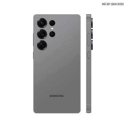 Dán Skin Samsung Galaxy S24 Series Màu Xám Chuyển Sắc Vinyl | VN24