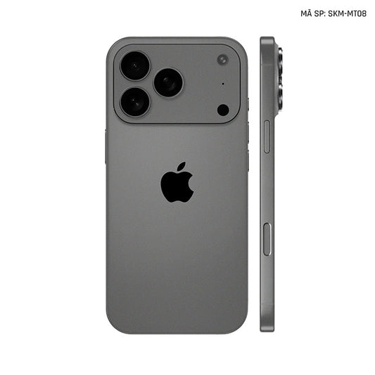 Dán Skin Iphone 17 | Air | Pro | Pro Max Đổi Màu Xám Xi | SKM-MT08